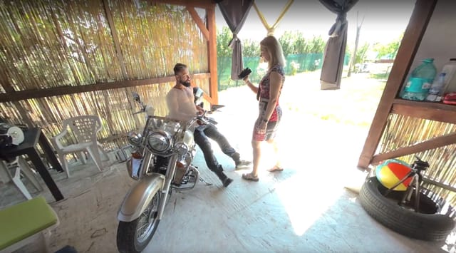 Regina Gold On Motorcycle MugurPornVR — photo 6