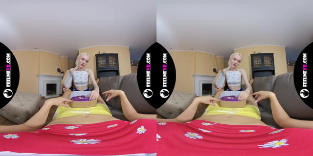 Ingrid Swedish Teen Lesbian Fuck With Big Pink Dildo Vr180 FeelmeVR — photo 2