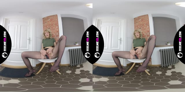 Limona Busty Teen Plays With Tights 180 3d VR FeelmeVR — photo 8