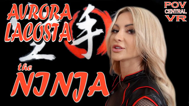 Avrora Lacosta in a cosplay ninja outfit performs a POV blowjob in 4K VR with 60 FPS passthrough rendering.