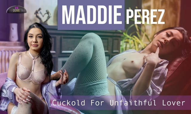 Brunette Maddie Perez performs a POV blowjob in a 4K VRDome production featuring 60 FPS gameplay and adult VR content.