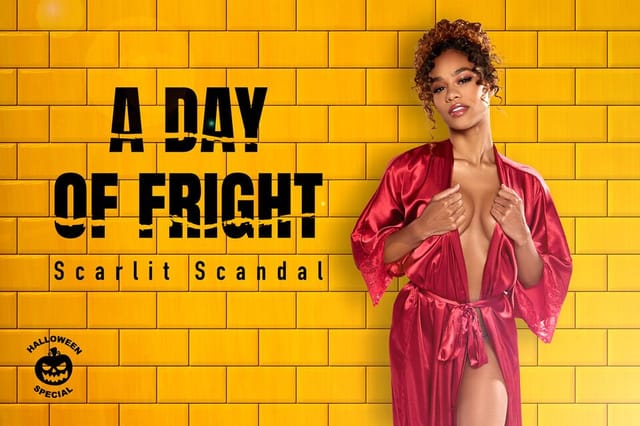 Scarlit Scandal receives a POV blowjob in a 4K VR scene featuring teenage themes and 60 FPS gameplay.