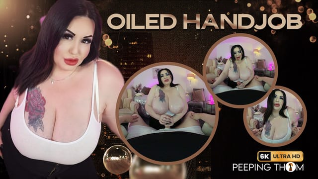 Mia Milf performs a hotwife handjob in a POV scene featuring premium 60 FPS VR content with titty fuck details