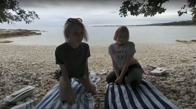 Rainy Day At Tropical Nude Beach With Diana And Ingrida VRgoddess — photo 2