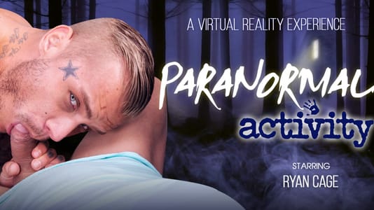 Nick Vargas and Ryan Cage in a paranormal VR gay POV anal scene, shot in 4K 60 FPS by VRB Gay.