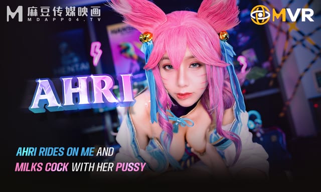 Monmon Wu in cosplay rides and milks cock during a 4K POV VR scene produced by ModelMedia VR