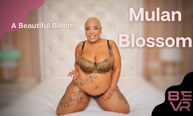 Mulan Blossom performs a solo POV in 4K 60fps VR with big tits in a premium setting