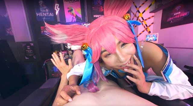Ahri Rides On Me And Milks Cock With Her Puss Monmon Wu ModelMediaVR — photo 10