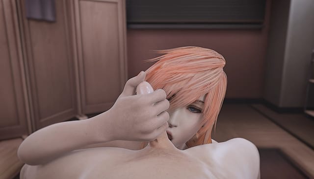 Lightning Farron performs a POV blowjob and handjob in 4K VR Passthrough
