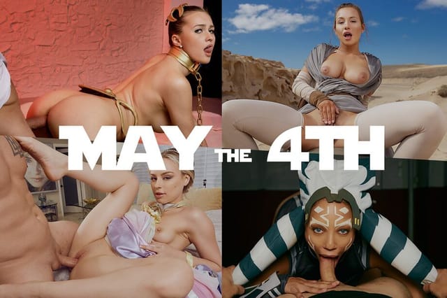 Cosplay characters in Star Wars outfits perform a 50 minute 4K VR compilation featuring 60 FPS gameplay and premium production values.
