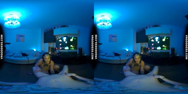 Brille Giving Sexy Striptease Lapdance With Pussy Licking Dildo For Ingrida Pov VRgoddess — photo 1