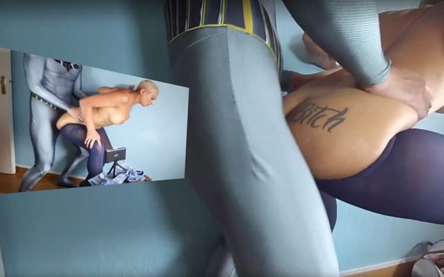 Lolly GLams Fucked with Purple Tights Lolly Glams NylonXtreme — photo 1