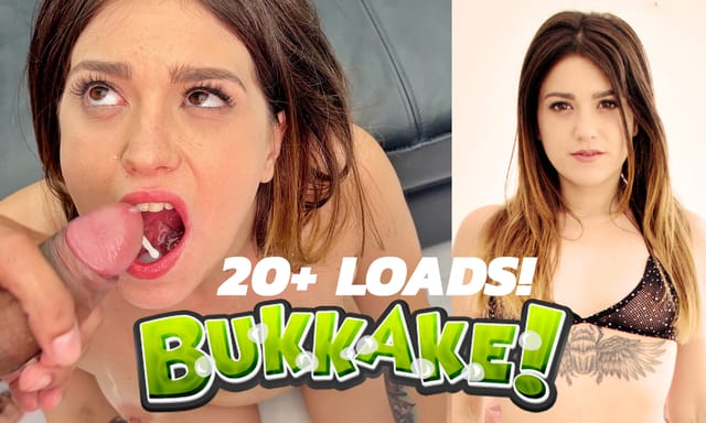 Valentina Lapiedra participates in a non-VR group sex scene with a bukkake and hard fuck at PutaLocura