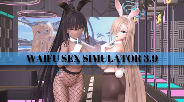 CGI hentai avatar in Waifu Sex Simulator VR 3.9 engaging in interactive 3D scenes with spatial audio and 8K resolution.
