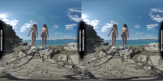Matty And Josie Kayaking On Vacation Hiking Nude On Abandoned Island VRgoddess — photo 1