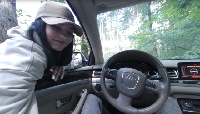 With Beautiful Teen Chloe Heart In The Car PsPorn — photo 1