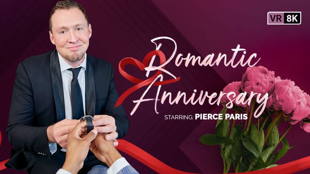 Pierce Paris receives anal and oral intimacy in a romantic VR setting, presented in 60 frames per second.