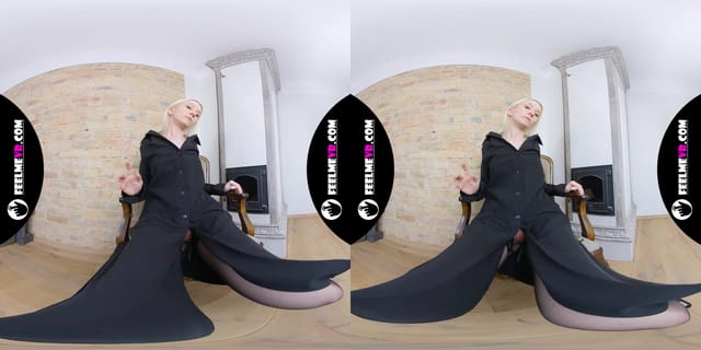 Ingrid Skinny Blonde Hate Stockings VR 3D FeelmeVR — photo 8