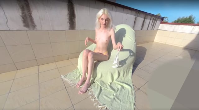 Cosplay Girl Mia Cheers receives a massage and oral sex from an older man in a VRXClouds non-perspective premium production