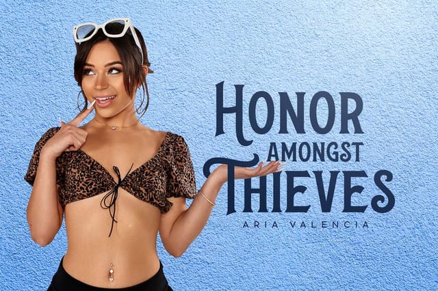Aria Valencia performs a POV blowjob in a 4K VR scene from BadoinkVR