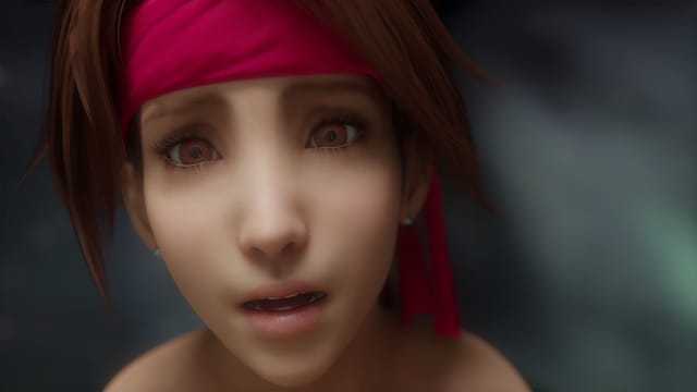 Brunette Jessie Rasberry in a Final Fantasy parody, featuring POV action with big breasts in 4K VR.