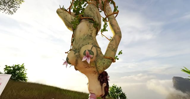 VReal_18K Poison Ivy Spinning Blowjob while Hanging from a Tree (Arkham Knight parody) - 3D CGI render — photo 5