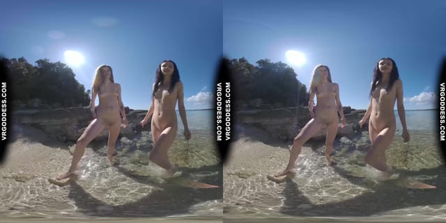 Sunny Beach Afternoon Nude Sunbathing And Searching For Shells On Vacation With Matty Josie VRgoddess — photo 8