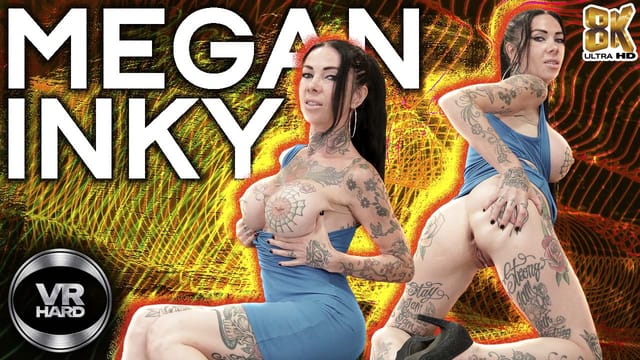 Megan Inky performs a solo POV scene in 4K VR with big tits for VRHARD