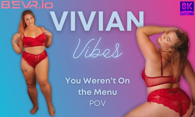 Vivian Vibes performs a solo VR scene in 4K 60 FPS from a POV perspective with big breasts in a premium production.