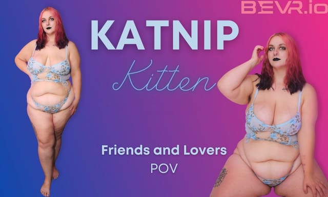 Redhead Katnip Kitten performs a solo POV scene in 4K VR with big tits