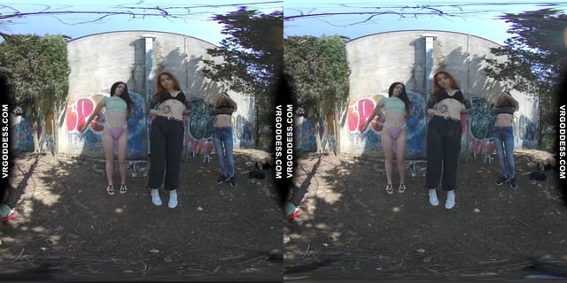 On Vacation With Matty Cheri Rebeka Ruby Nude In Public Painting Graffiti And Dancing VRgoddess — photo 7