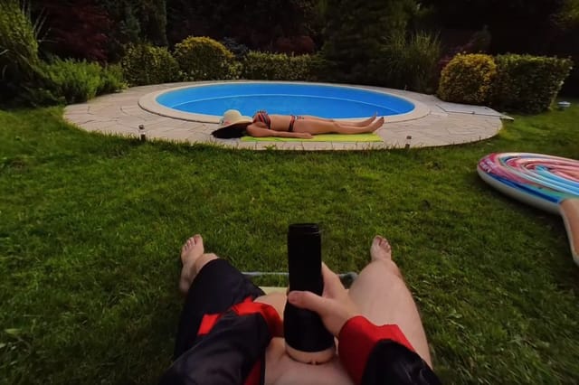 Watching Your Neighbour At The Community Pool Alec Hardy — photo 5
