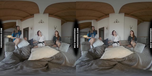 On Vacation With Cheri Josie While They Use Hitachi Dildo On Poppy Hard Orgasm VRgoddess — photo 8