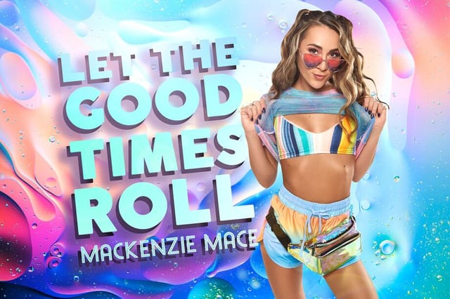 Brunette model Mackenzie Mace performs a POV blowjob in 4K VR for BadoinkVR