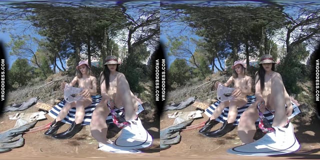 Matty And Josie Public Masturbation Outdoors Next To Abandoned Building VRgoddess — photo 8