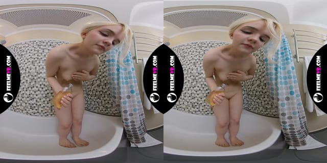 Coroline Masturbates In Shower With Pink Vibrator 3D 180VR FeelmeVR — photo 5