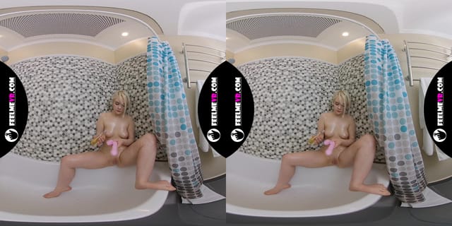Coroline Masturbates In Shower With Pink Vibrator 3D 180VR FeelmeVR — photo 10