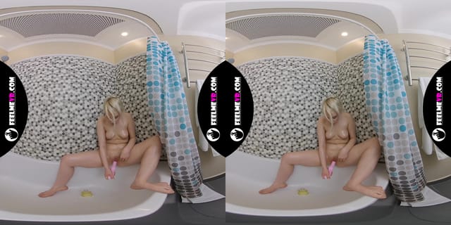 Coroline Masturbates In Shower With Pink Vibrator 3D 180VR FeelmeVR — photo 9