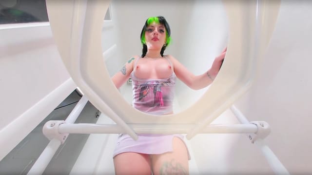 Alt Girl Caught Off Guard by Human Toilet Kitty Camtime Toilet VR Cam — photo 5
