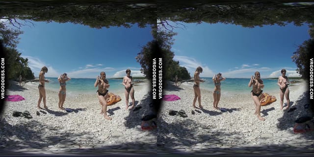 Vacation To A Topless Beach Then Late Night 4 Girl Naked Dancing VRgoddess — photo 7