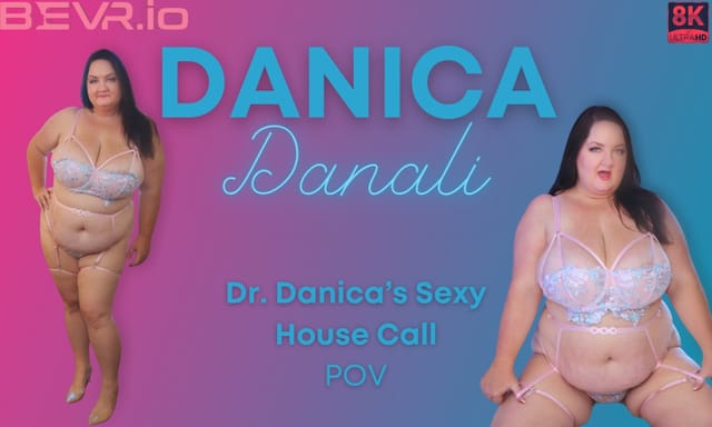 Danica Danali performs an interracial titty fuck and pussy licking in a close up POV VR video produced by BlushErotica