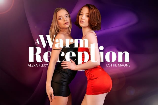 Lottie Magne and Alexa Flexy perform a POV blowjob in a Russian setting with 60 FPS VR passthrough.