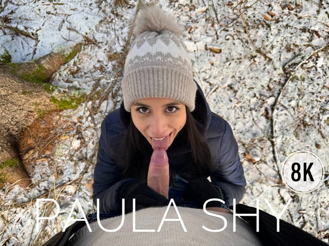 Paula Shy receives a POV blowjob outdoors in this 4K VR video with 60 FPS premium production quality.