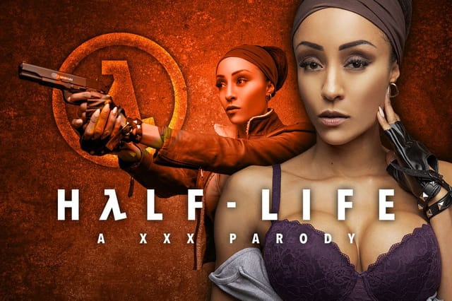 Alyssa Divine in Half Life cosplay performs a POV blowjob and titty fuck in a 60 FPS VR video parody.