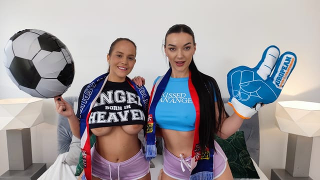 Big Dick Buddies Foursome with PAWG Football Fans Immoral Family — photo 9