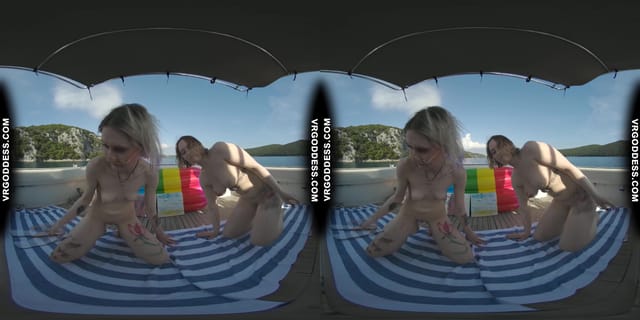 Nude Afternoon On A Yacht Painting Art Creative Porn Ingrida And Diana VRgoddess — photo 9
