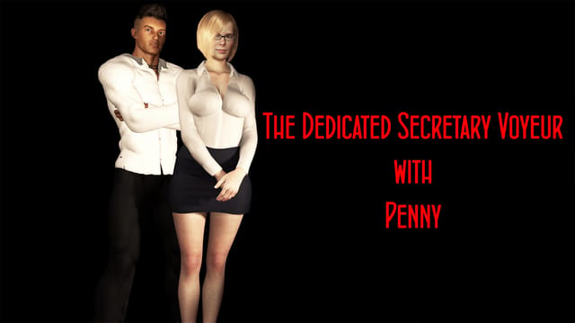 Penny as a secretary performs a blowjob in a 4K VR voyeur scene with big tits and face cum