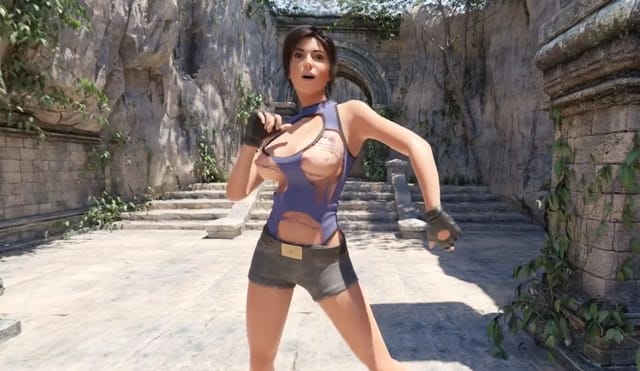 sexy Lara Croft Tomb Raider 3D parody Tracer3d — photo 5