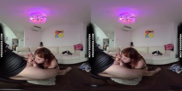 Pretty Tattooed Girl Brilla Giving Virtual Blowjob Deepthroating Cum All Over Tits VRgoddess — photo 1