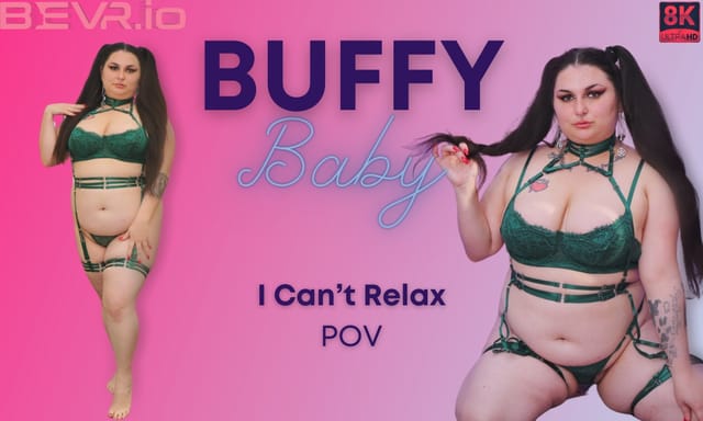 Buffy Baby performs a solo POV close up action in a premium 4K VR video production.